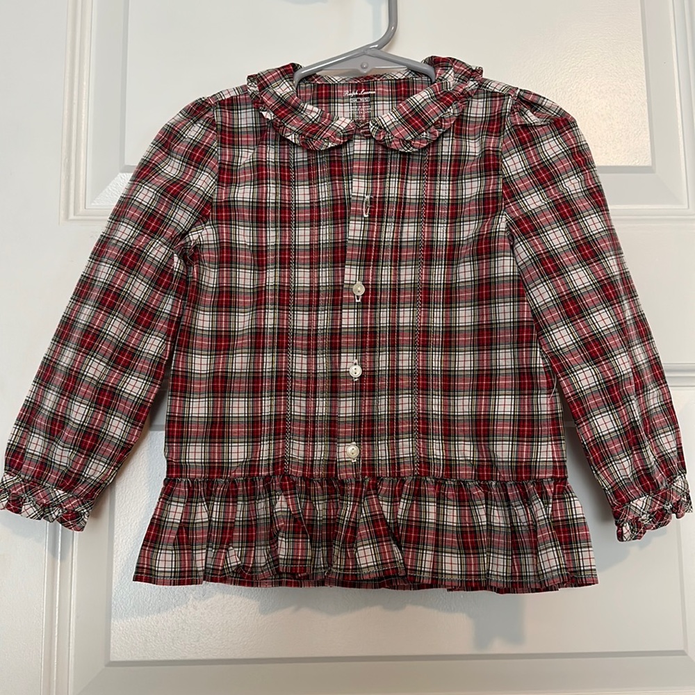 Ralph Lauren Baby Girl Plaid Cotton - 24 Months - Long Sleeve